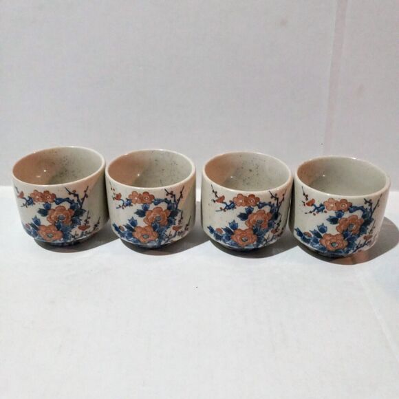 Vintage Ceramic Armbee Teapot Set-Cherry Blossom-Sakura-Bamboo Handle-5 PC - Picture 11 of 16